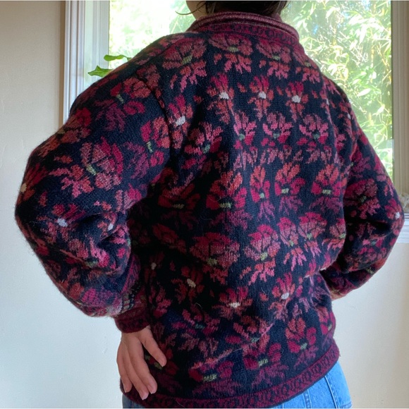 Vintage Icelandic Designs Fair Isle Wool Coat - Picture 2 of 6